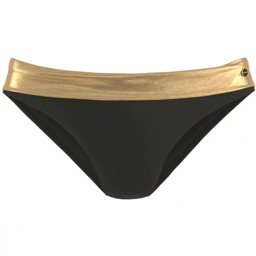 Lascana Bikini hlačke zlata / črna