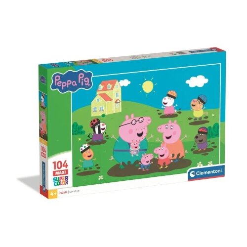 Clementoni puzzle 104 maxi peppa prase ( CL25017 ) Slike
