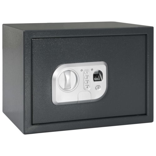 vidaXL elektronski Digitalni Sef s Otiskom Prsta 25x35x25 cm Čelik Cijene