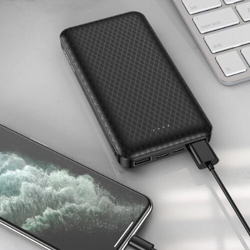 Borofone prenosna baterija BJ3 powerbank 10000 mAh 2x USB - črn Slike