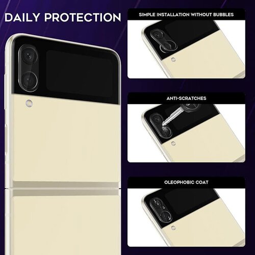 Mocolo Silk HD PRO steklo za kamero - Samsung Galaxy Z Flip 3 5G - črno Slike