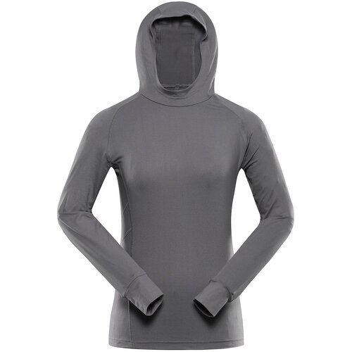 Alpine pro Women&amp;#039;s quick-drying hooded sweatshirt IZARA smoked pearl Slike