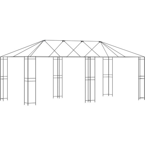vidaXL Okvir za gazebo 6 x 3 m Crna Čelik Cijene