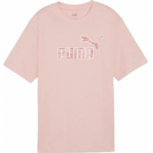 Puma ESSENTIALSENTIALS + MARBELEIZED TEE Ženska majica, ružičasta, veličina