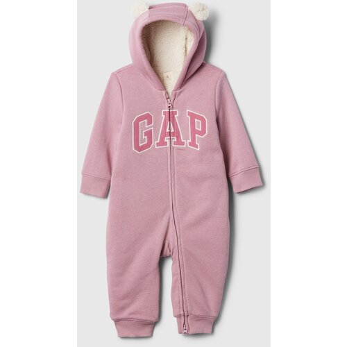 GAP Baby sherpa jumpsuit with logo - Girls Slike