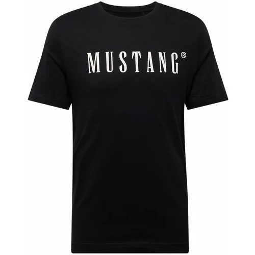 Mustang Majica 'AUSTIN' črna / bela