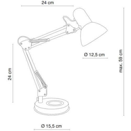 Globo Namizna svetilka Famous (40 W, vi&amp;scaron;ina: 62 cm, E27, črna) Slike