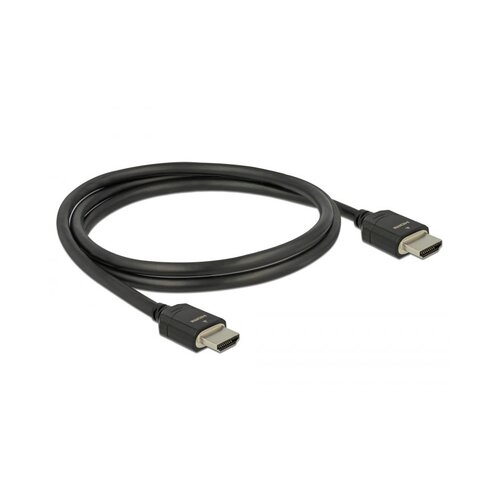 Delock HDMI kabel z mrežno povezavo 1m črn Ultra High Speed HD 8K eARC Slike
