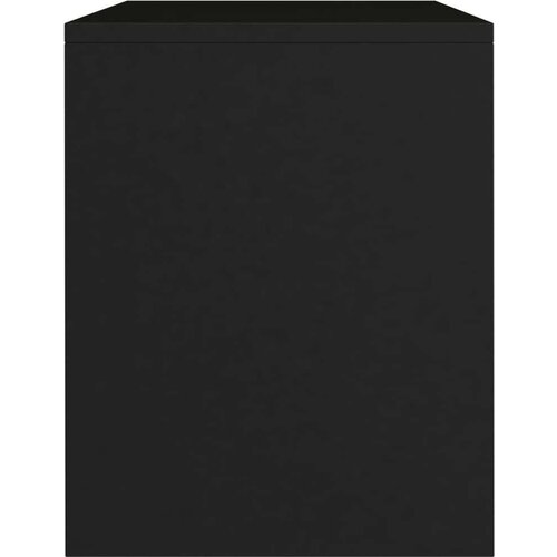  Noćni ormarići od iverice 2 kom crni 40 x 30 x 40 cm Slike