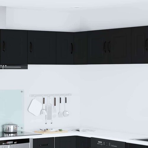 vidaXL Zidni kuhinjski ormarić Crna 57 x 57 x 40 cm Konstruirano drvo Cijene