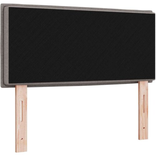 VidaXL naslon za glavu smeđesivi drvo i tkanina 90 x 7 x 78 cm lako Slike