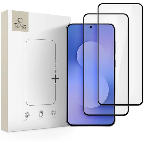 TECH-PROTECT KALJENO STEKLO GLASS FIT+ 2-PAKET ZA SAMSUNG GALAXY S25 FE, (5000334139) Cene