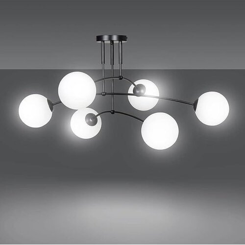 Toolight Lampa Wisząca Sufitowa Czarny Mat APP1576-6C Slike