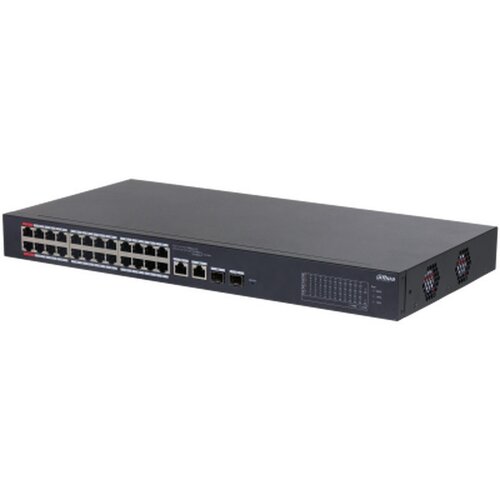 Dahua switch CS4226-24ET-240, 26-portni, cloud managed, desktop, 24-portni poe, crni Slike