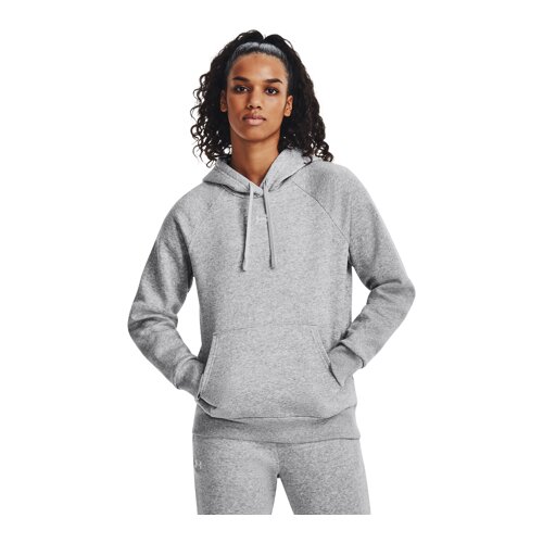 Under Armour UA Hoodie Rival Fleece, Mod Grey Light Heather/White - XS, (21582073) Cene
