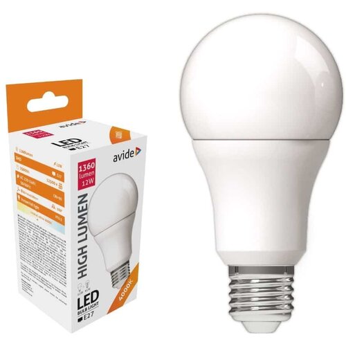 Avide Sijalica, LED 12W, E27, 4000K, 230V AC, bijela svjetlost - Globe A60 12W E27 Cijene