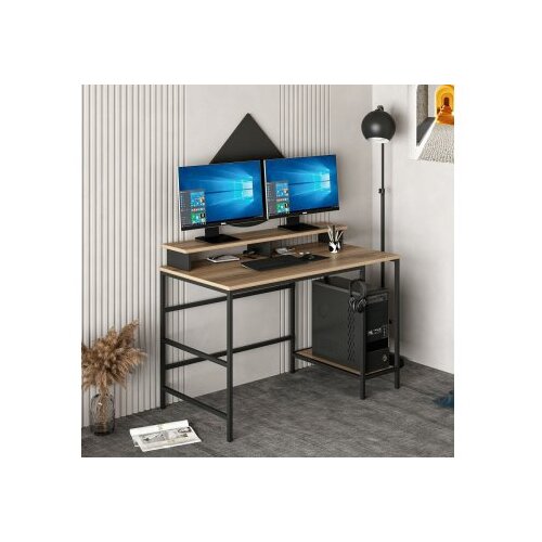 Hanah home Radni sto Greta L Dore, 120x74x60 cm, Smeđi Slike