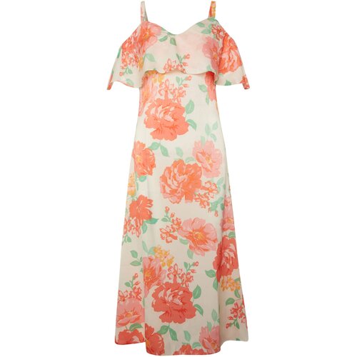 Dorothy Perkins Tall Koktejl obleka zelena / oranžna / korala Slike