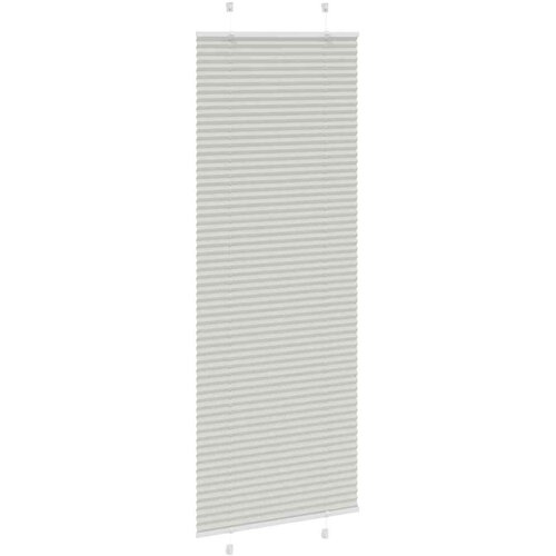  Plisirana roleta svijetlosiva 75x200 cm &amp;scaron;irina tkanine 74,4 cm Slike