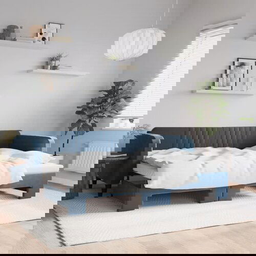 vidaXL Dnevni krevet na razvlačenje plavi 90 x 200 cm baršunasti Cijene