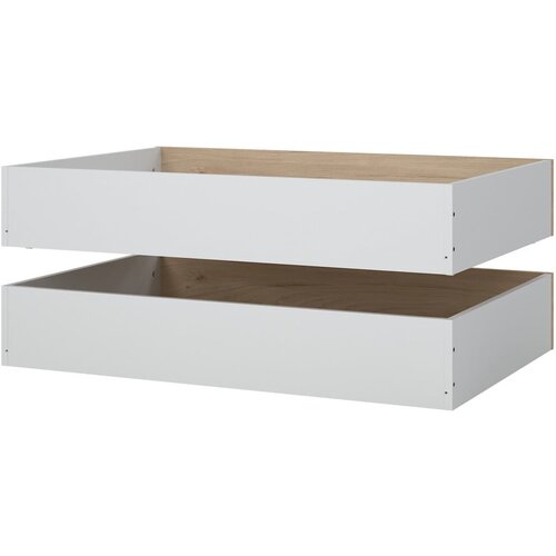 Tvilum Ladice za ispod kreveta u setu 2 kom 90x190/140x190 cm u prirodnoj boji Naia &amp;ndash; Slike