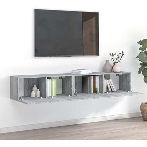 The Living Store Komplet TV omaric 2-delni siv sonoma inženirski les - Komplet TV Omaric, (21373839) Cene