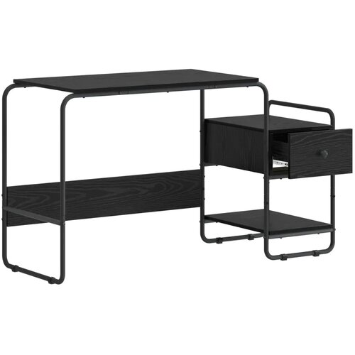  Stol s pohranom Crni hrast 131.5 x 50 x 75.5 cm - Crni hrast Slike