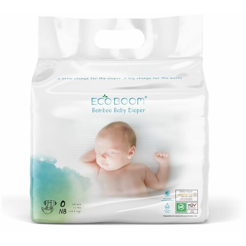 Eco boom jednokratne pelene za bebe/veličina NEWBORN (0) (do 4.5kg) 34kom Slike