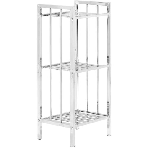Premier Housewares Kopalniška polica v srebrni barvi 33x73 cm – Cene