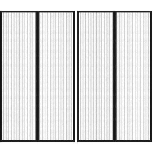  Zavesa proti mrčesu 2 kosa z magnetnimi bloki črna 200x80 cm, (21050344) Cene