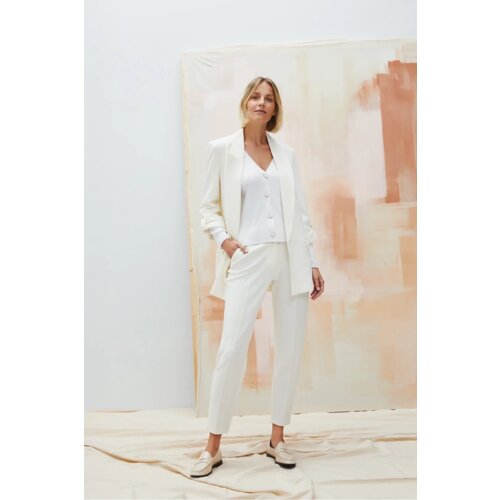 Marisse Women's Trousers L-Sp-4605 Off White Cijene