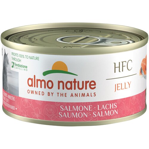 Almo Nature HFC Natural 6 x 70 g - Losos v želeju Cene
