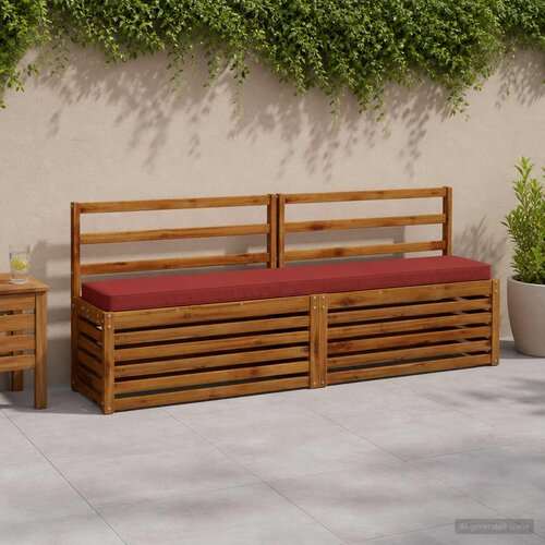  Jastučići za klupe - 2 dijela VUGHT 2 pcs 100% poliester Crvena Cene
