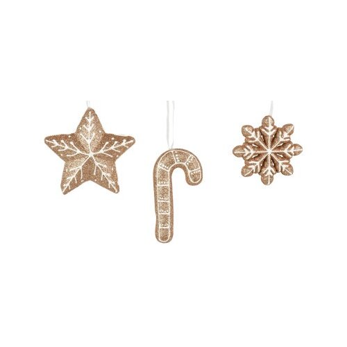 DEKOR DOM dekoracija - hanging star/candy stick 11cm 512657 - brown - kmg ( 045688 ) Cene