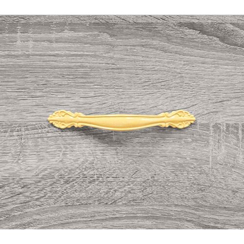  Visoka komoda siva boja hrasta 69,5x31x115 cm konstruirano drvo Slike