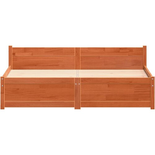  Krevetna konstrukcija Vosak smeđa 205,5 x 155,5 x 51 cm Slike