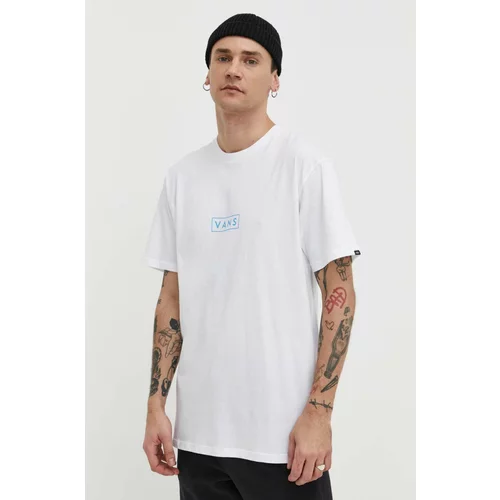 Vans Pamučna majica za muškarce, boja: bijela, s tiskom