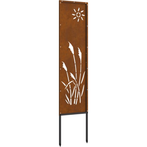 vidaXL Dekorativna ploča za vrt Rđa 32 x 140 cm Otporni čelik Cijene