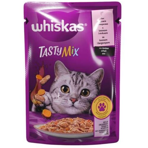 Whiskas Kesica Tasty Mix losos 85g Cene