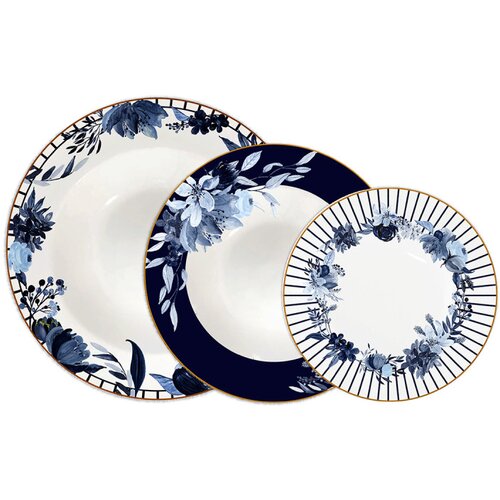 Sigma porcelanski servis 18/1 teget JH-RIM-18-BL Cene
