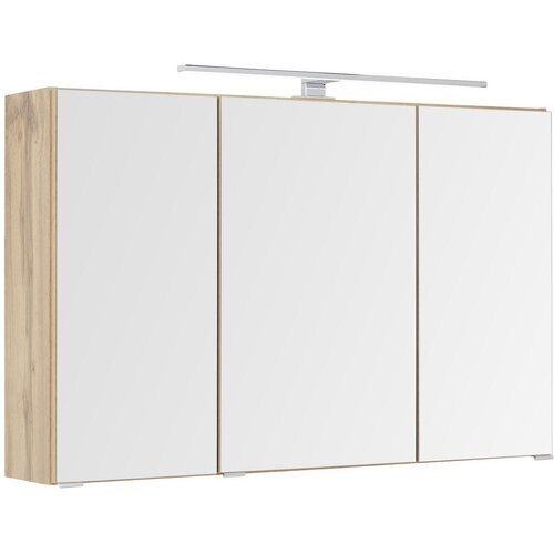 Premium Living omara z ogledalom florida, barva hrasta, led Slike