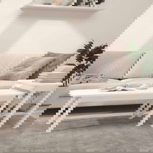  Komplet klubskih mizic 2-delni bela trdna borovina, (20712237) Cene