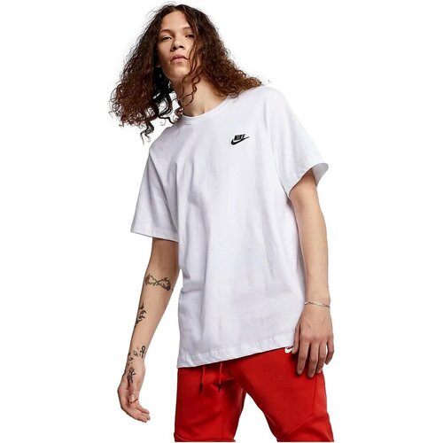 Nike Majice s kratkimi rokavi CAMISETA HOMBRE SPORTSWEAR AR4997 Bela Slike