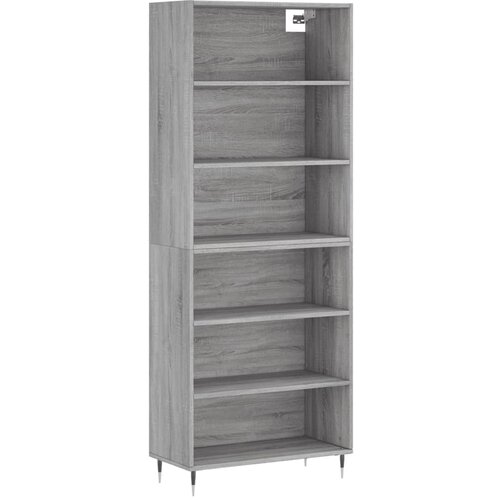Maison Chic Visoka Komoda - Predalnik siva sonoma 69,5x32,5x180 cm inženirski les, (21719040) Slike