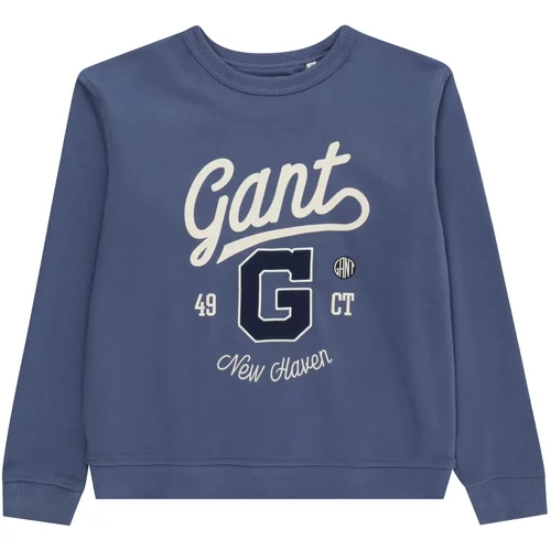 Gant Sweater majica morsko plava / opal / vuneno bijela