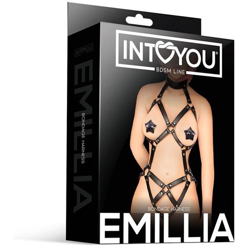 INTOYOU BDSM LINE BDSM Line Emillia Bondage Body Harness Black Cijene