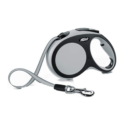 Flexi Povodac za pse New comfort S, Crno-sivi Slike