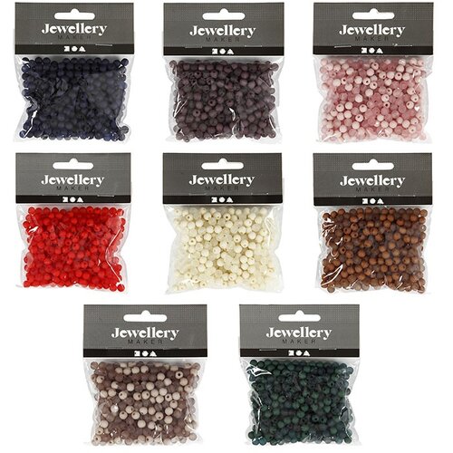 Plastične perle - 40 g - različite boje (dekorativni pribor) Slike