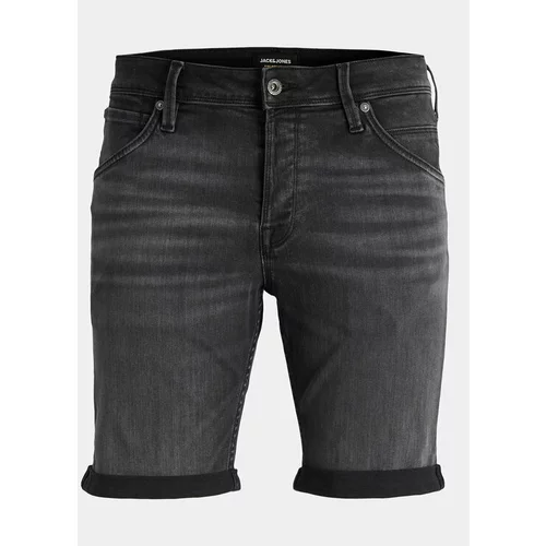 Jack & Jones Jeans kratke hlače Rick 12249085 Črna Regular Fit
