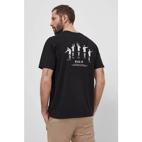 Hummel Pamučna majica za muškarce, boja: crna, s tiskom